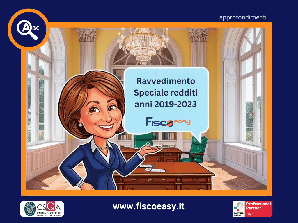 Ravvedimento speciale redditi anni 2019-2023